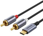 UGREEN CM451 Átalakító kábel (2x RCA - USB-C) - (1.5 m)