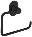 Laveo MIRI WC-papír tartó rögzítővel és csavarokkal (120x140x35 mm), fekete (ALM_720S)