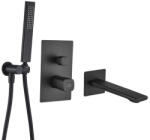 Laveo TORES fürdőcsap szett rejtett fali beépítésre, fekete (BVT_711P) - konyhanet