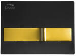 Laveo BENI öblítő (226x115 mm), arany/fekete (VPB_795G)