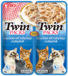 CIAO Hrana umeda pentru pisici Ciao Twin cu ton, pui scoici 2 x 40 gr