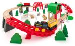 Woodyland Fa mezőgazdasági vasútpálya vonattal és más kiegészítőkkel 60db-os - Woodyland (93077) - jatekshop