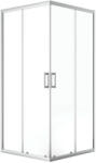 Laveo BRESSO szögletes zuhanykabin 90x90x185 cm átlátszó üveg/króm (JKB_096K) - watermarkt