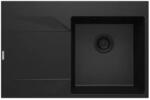 Deante Mosogatótálca, Deante Evora 1 medencés gránit mosogató csepegtetővel, balos, grafit metál ZQJ_G11L