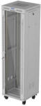 Lanberg 19" 42U Standing Rack Cabinet 600×600 Gray with Glass Door and LCD (Flat Pack) (FF01-6642-12SL)