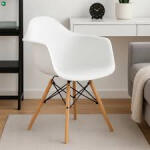 Mobiliamo Verona Étkezőszék - Műanyag Étkezőfotel Fehér Színben Belföldi Raktárról