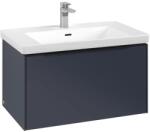 Villeroy & Boch Dulap baza suspendat Villeroy & Boch Subway 3.0 772x429x478 mm cu un singur sertar, Marine Blue, maner Volcano Black (C57301VQ)