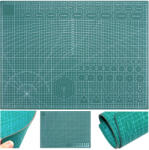 Verk Group Zöld A2 méretű kétszínű öngyógyító vágólap cm-es és szögmérős beosztással (11352_Z)