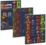 Ars Una RGB A/4 extra kapcsos füzet-négyzethálós (53124852)