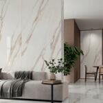 Alaplana Gresie tip placa Alaplana Maxitech Classic Gold RC Rectificata Lucioasa 120x280 cm grosime 6 mm