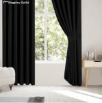 fuggonyoutlet Sötétítő, Blackout, fekete, 2x140x180 cm, 2db-os csomag