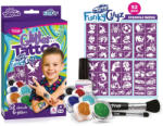 TYTOO Csillámtetoválás FunkyGuyz szett (52 sablon, 6 csillámpor, 7 ml ragasztó, 2 ecset) (VZM-KQPXX1800465) - mesescuccok