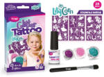 TYTOO Csillámtetoválás LilyCorn szett (28 sablon, 3 csillámpor, 5 ml ragasztó, ecset) (VZM-KQPXX1800463) - mesescuccok