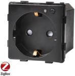 Luxion Modul Priza Inteligenta cu Protocol Zigbee si Monitorizare Consum, Fara Rama Din Sticla LUXION SmartElectro IntelligentHouse (LX-ZT-SC001MB)