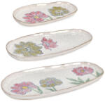Bizzotto Set 3 tavi ceramica multicolora Sketchi 23, 5x12, 5x2h; 31x15, 5x2h; 37, 5x18, 5x2h (0502578) Tava