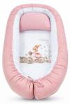 Bambino Casa Бебешко гнездо 3 в 1 Bambino Casa - Rose Rabbit on Bicycle, розово (3985)