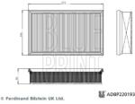 BLUE PRINT Filtru aer BLUE PRINT ADBP220193 (ADBP220193) - automobilus