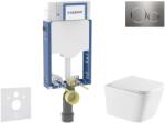 Geberit Kombifix - Set pentru montare încastrată, toaletă Arkas I și capac softclose, clapetă Sigma20, oțel inoxidabil SANI15CA6112 (SANI15CA6112)