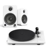 Pro-Ject E1.2 + Kanto YU4 - Mikro hifi Bluetooth, optikai bemenettel és lemezjátszóval, fehér, fehér Mini Hifi