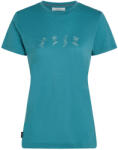 Icebreaker Women Merino 150 Tech Lite SS Tee Snow Day női póló S / világoskék