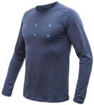 Sensor Merino Blend Typo deep blue férfi funkcionális póló L / kék