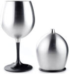 GSI Outdoors Glacier Stainless Red Wine Glass pohár ezüst