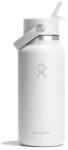 Hydro Flask Wide Flex Straw Cap 32 oz termosz fehér/ezüst