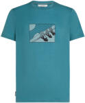 Icebreaker Men Merino 150 Tech Lite SS Tee In The Wild férfi póló M / világoskék