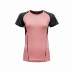Devold Running Merino 130 T-Shirt Wmn női funkcionális felső L / rózsaszín/fekete