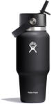 Hydro Flask Wide Flex Straw Travel Bottle 24 oz thermo bögre fekete