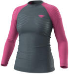 Dynafit Tour Light Merino W L/S Tee női funkcionális felső L / rózsaszín/szürke