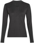 Icebreaker Women 200 MerinoFine Ace LS Mock Neck női funkcionális felső L / sötétszürke