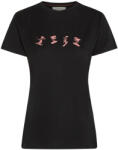 Icebreaker Women Merino 150 Tech Lite SS Tee Snow Day női póló M / fekete