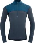 Devold Lauparen Merino 190 Zip Neck Man férfi funkcionális póló XL / sötétkék