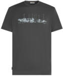 Icebreaker Men Merino 150 Tech Lite SS Tee The Peaks férfi póló XL / sötétszürke