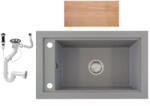 NERO Panama P686-427S Gránit Mosogató + Dugóemelő + Deszka Szürke