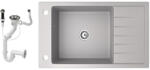 NERO Gránit Mosogató NERO Grande + Dugókiemelő Szürke