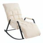  Hintaszék 5 fokozatban állítható, párnázott kivitelben, Fehér (VH-LYY987W)