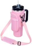 inSPORTline Hordozható táska 1200 ml-es termosz bögréhez, vállpánt, védi a termoszt a karcolásoktól, dupla cipzáras zseb rózsaszín (30110-2)