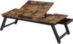 Brius Masa pat laptop pliabila reglabila compacta bambus, 71x35x23 cm, design natural, maro (EZ-LLD110B01)