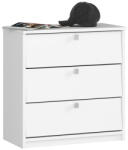 Brius Dulap pantofi pal 3 usi rabatabile compact, 60x31x62 cm, 9 perechi, alb (AK-38166776) Pantofar