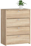Brius Dulap pantofi pal 4 usi rabatabile organizare, 60x33x80 cm, 12 perechi, stejar sonoma (AK-52858923) Pantofar
