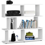 Brius Etajera modulara pal 6 rafturi depozitare, 120x28x108 cm, design simplu functional, alb (AK-04384085-2/2) Raft
