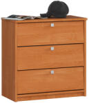 Brius Dulap pantofi pal 3 usi rabatabile compact, 60x31x62 cm, 9 perechi, maro arin (AK-38166783) Pantofar