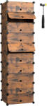 Brius Etajera pantofi 43x31x173 cm, 10 compartimente modulare, usa frontala, maro rustic (EZ-LPC010A01) Pantofar