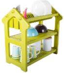 VERK GROUP VG-07109 - Háromszintes edényszárító, zöld (VG2298)