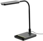 Kaja Lighting Lampă de birou Ika, 8W LED, 3000 - 6000K, H40cm, metal negru, argintiu (K-BL1027 CZARNY)