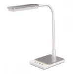 Kaja Lighting Lampă de birou Ika, 8W LED, 3000 - 6000K, H40cm, metal alb, argintiu (K-BL1027 BIAŁY)