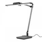 Kaja Lighting Lampă de birou cu ceas Ares, 12W LED, 3000 - 5700K, H75m, negru, argintiu (K-BL1321 GRAFIT)