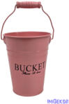  Színes bádog vödör 10 cm magas BUCKET - Barack